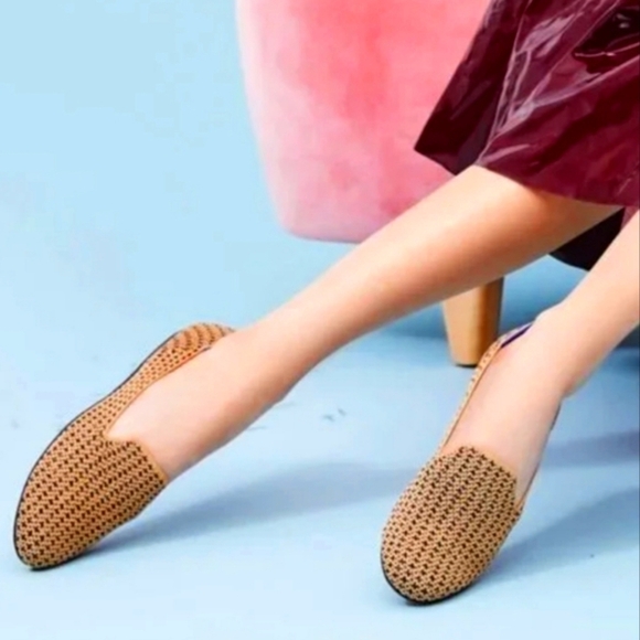 Rothy's Gold Houndstooth Loafers 8.5 - Picture 1 of 9